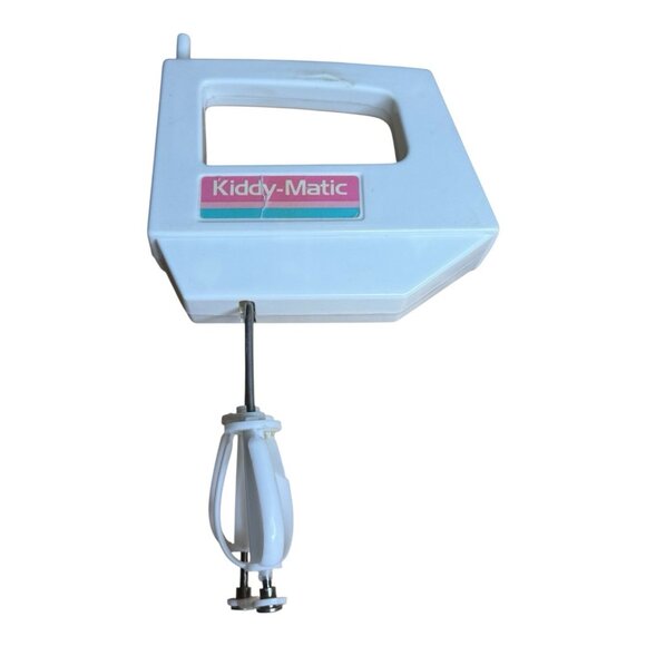 Vintage KIDDY-MATIC MIXER Chilton-Globe Toy Button Mixer White Retro Kitchen - Picture 1 of 11